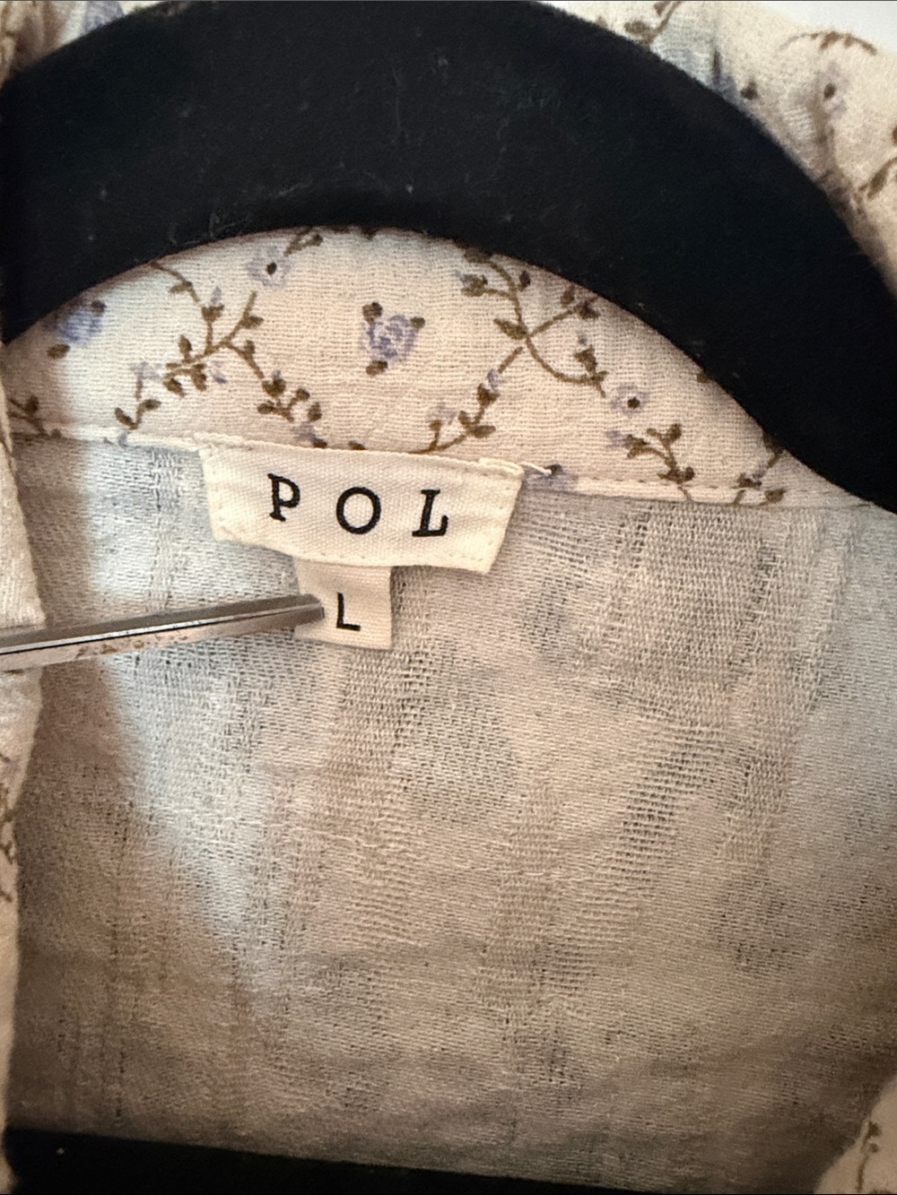 POL Missed Media Ovwesized Shacket Size L - Picture 2 of 15